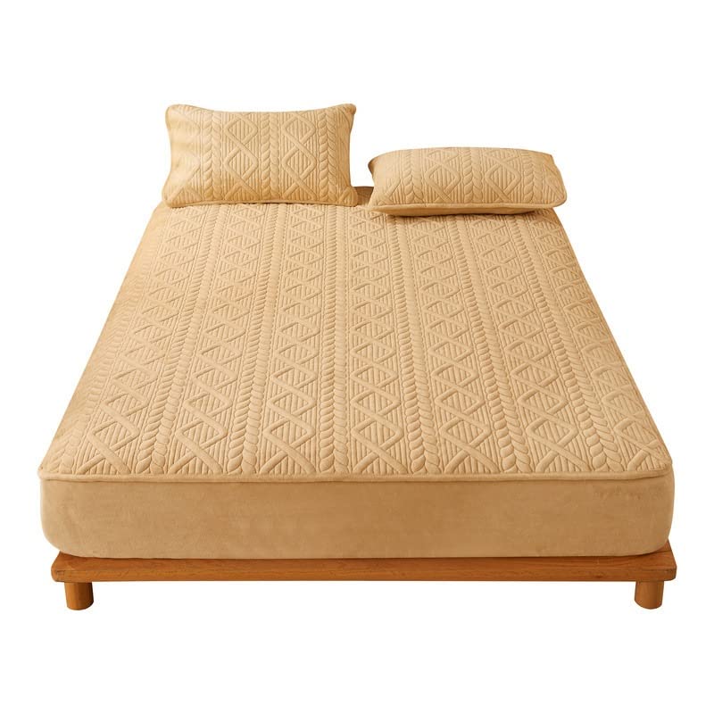 Drap housse velours corallien Tfbhl fini le drap qui glisse des matelas épais