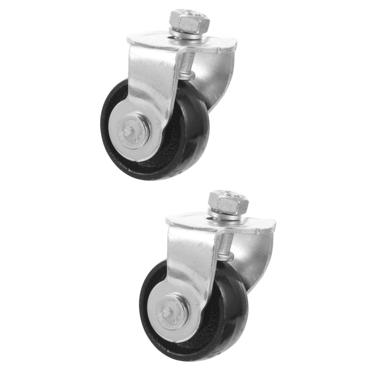 2 Ruote Girevoli Con Cric Per Martinetto Da Pavimento - In Acciaio, Capaci 4 Tonnellate, Per Spostamento Facile Del Martinetto - 3