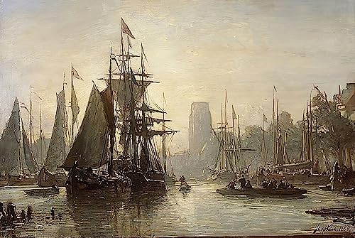 Art Mural Moderne Rotterdam Jongkind Peinture Poster Impression Tableaux Graffiti 60x90