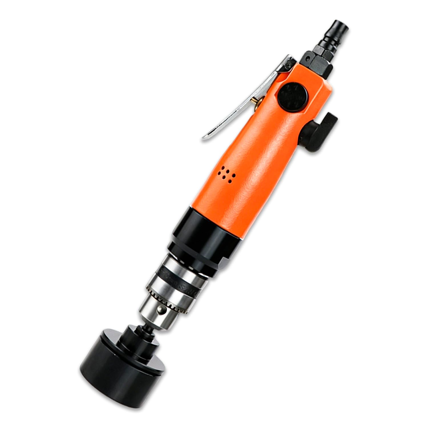 WTRYRN Handheld Pneumatic Screw Capper, Forward/Reverse Air Bottle Cap Sealing Machine with 6 Interchangeable Heads for Sauce Jars & Drink Containers