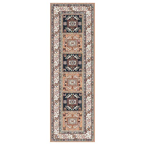 Sam's International Boho Viscose Copper 2 ft. x 7 ft. Runner Viscose Area Rug