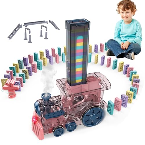 Jouet STEM train domino automatique pour développer l'autonomie enfant