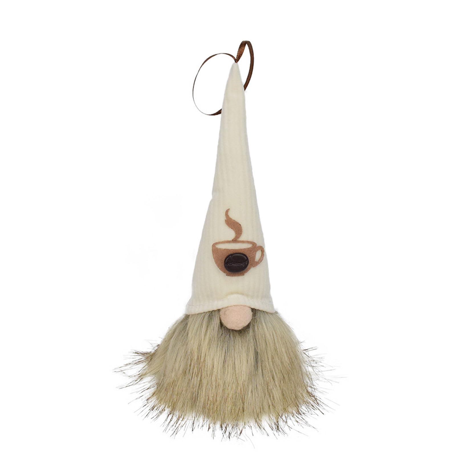 Elnwnnkc Beige Color Plushes Beard Decorative Face Less Ornament For Bedroom Dormitory Sofa Decorations