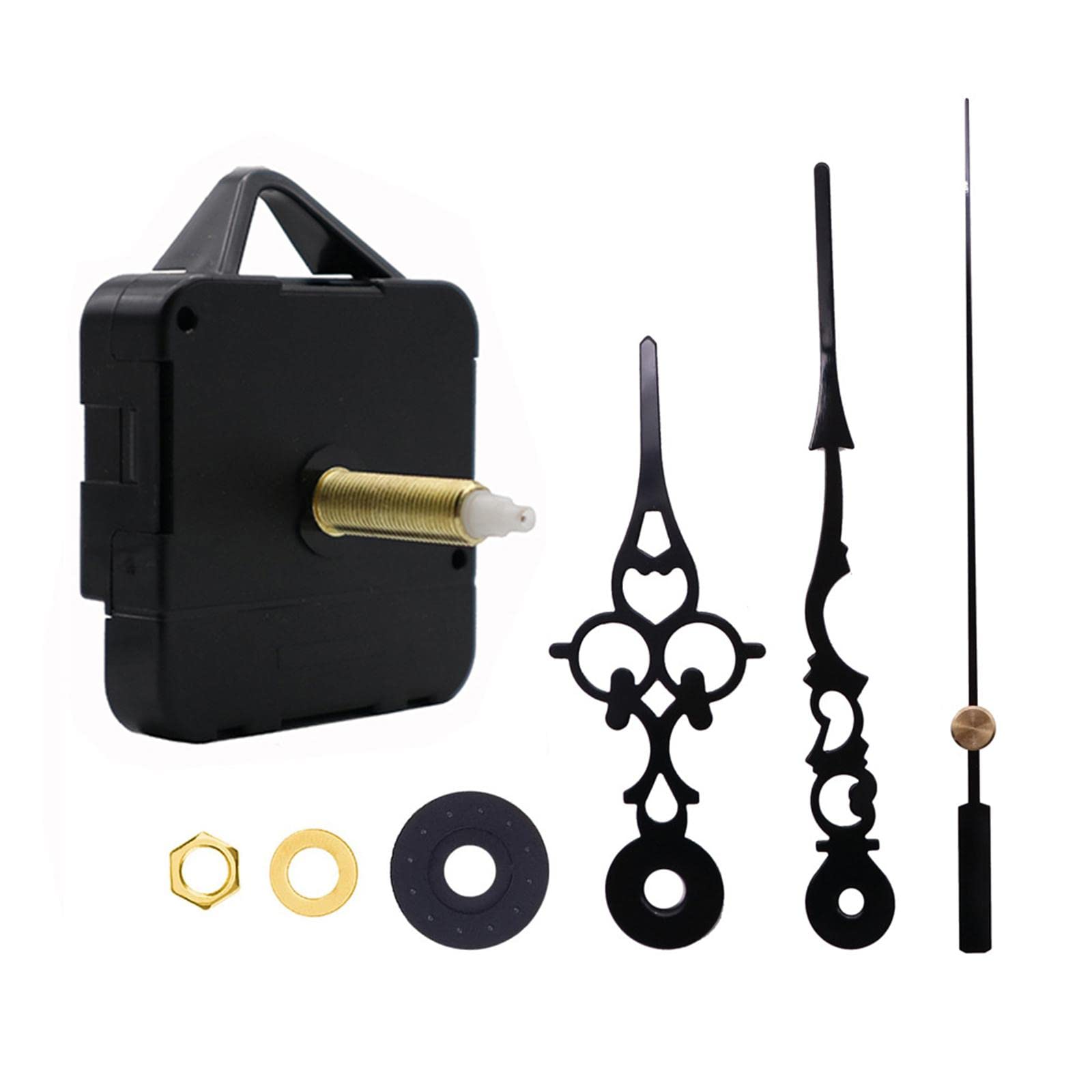 Meadawgs® DIY Wall Quartz Clock Movement Mechanism Replacement Parts Flower Black|Home & Garden | Home D?©cor |1 Set Quartz Wall Clock Movement with Pointers-image-17