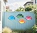 ShabbyDecor Coastal Ocean Sea Metal Fish Hanging Wall Art Decor for Living Room Bedroom Bathroom Guest Room Pool Wall Decor set of 4