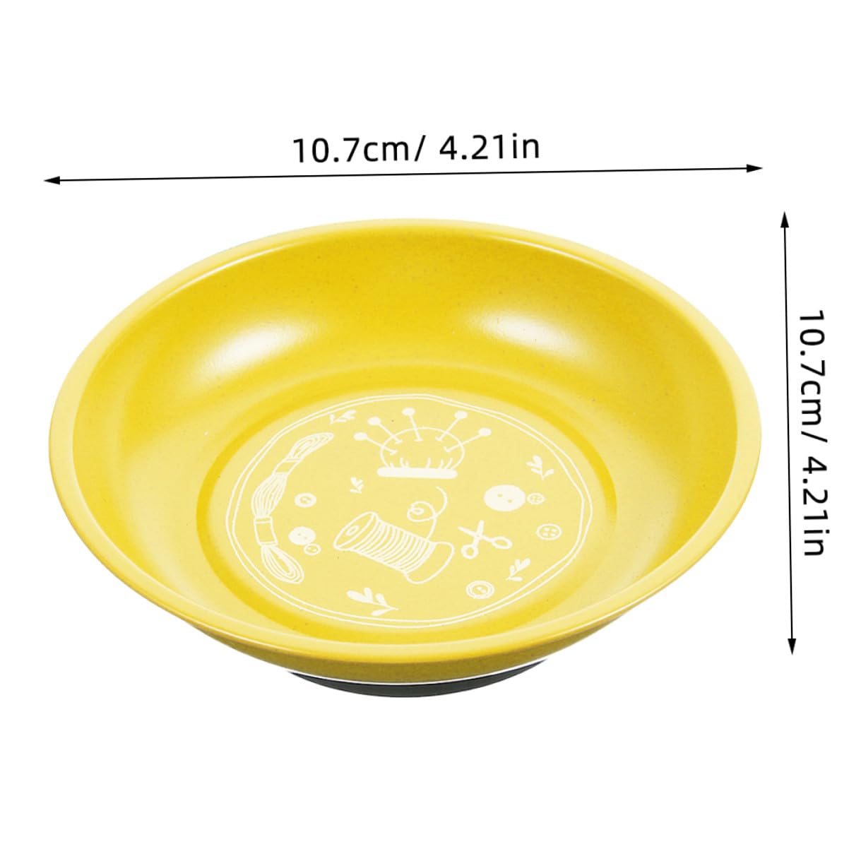 Alipis 2 Pezzi Porta Aghi Magnetico a Forma di Ciotola in Acciaio Inossidabile, Organizer per Spilli per Accessori per Cucito e Progetti di Sartoria