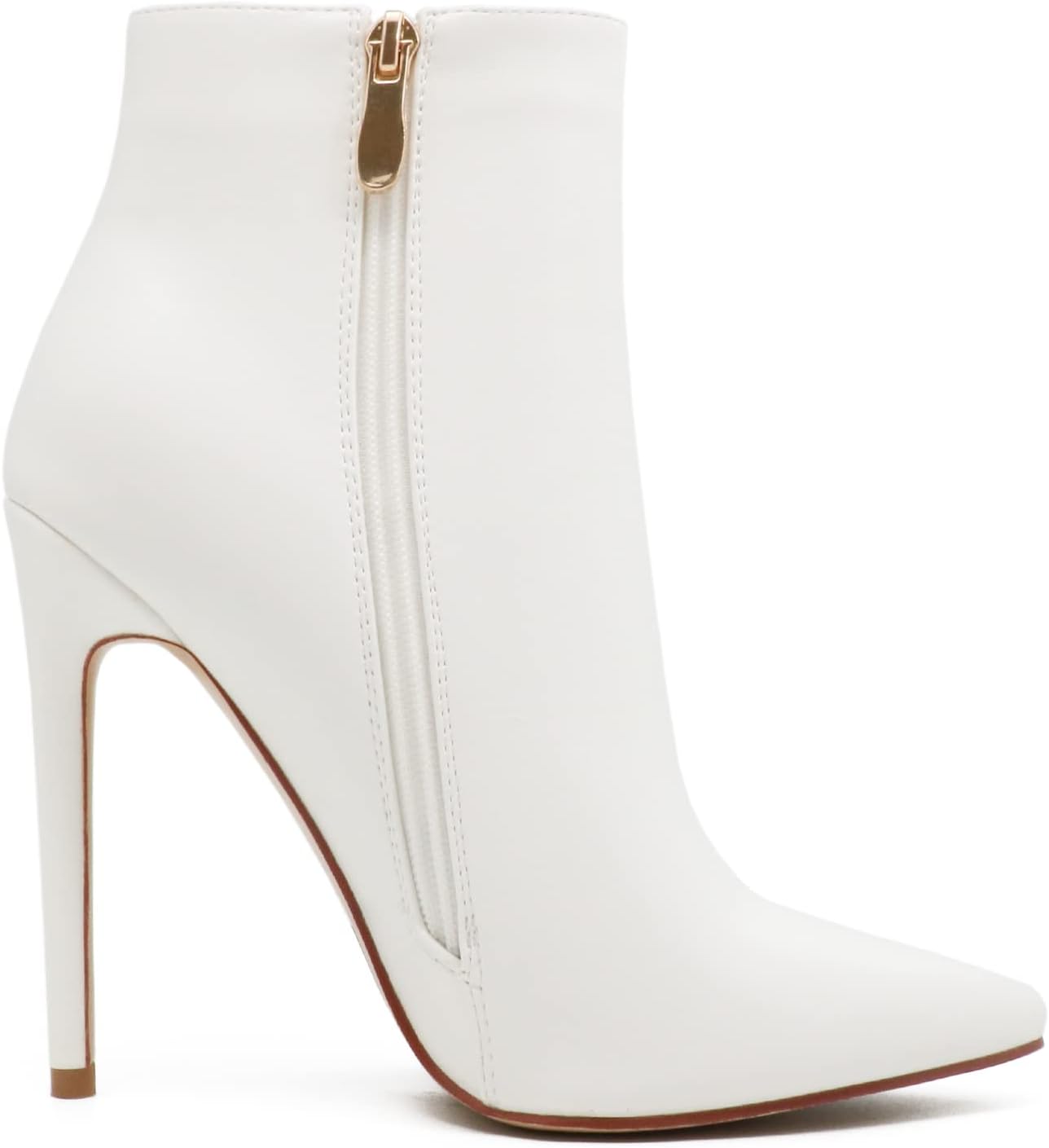 COLETER Women's Black Ankle Boots Closed Pointed Toe Stilettos Autumn Dress Booties - Image 2