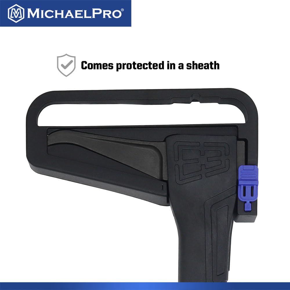 MichaelPro Pickaroon da 73,9 cm, in Acciaio forgiato, con Manico Resistente alle intemperie e Ammortizzante per Registrazione, Sollevamento Tronchi e trascinamento | MP004025