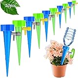 【Ampliamente utilizado】El fondo del gotero es afilado y fácil de insertar en el suelo, puede Regar las Raíces de las Plantas Directamente Sin Tener Que Regar Todos los Días,muy adecuado para plantas en plantas de interior, arbustos,plantas de patio,jardines al aire libre,etc.