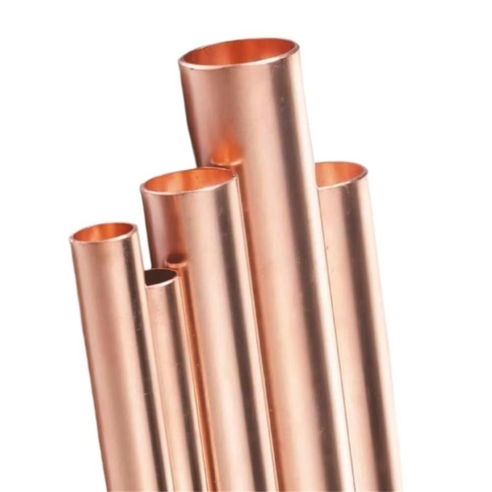 Tubi di rame rosso for riparazioni domestiche, tubi cavi dritti lunghi 0,5 m for lavori artigianali fai da te industriali 1 pezz0(10MM*500MM*2MM)