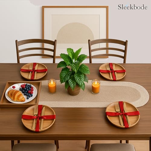 Image of Dining Table Runner for 4 Seater | Table Runners for Living Room | Cotton Runner for Centre Table | Side Table Cover | Runner for Dining | Home Center Table Runner (91 X 30 Centimeter)