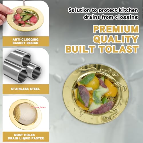 Colador de Cocina 3-Pack Acero Inoxidable Malla Gruesa miniatura 2