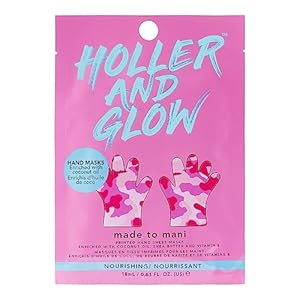 Holler and Glow Made To Mani, Printed Hand Masks