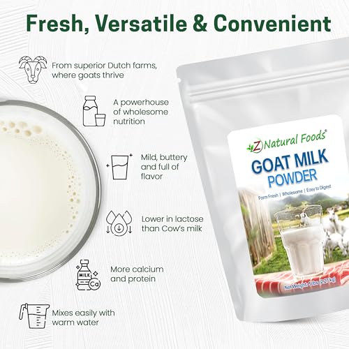 Image of Z Natural Foods Goat Milk Powder - Full Cream Netherlands Milk, 5 lb