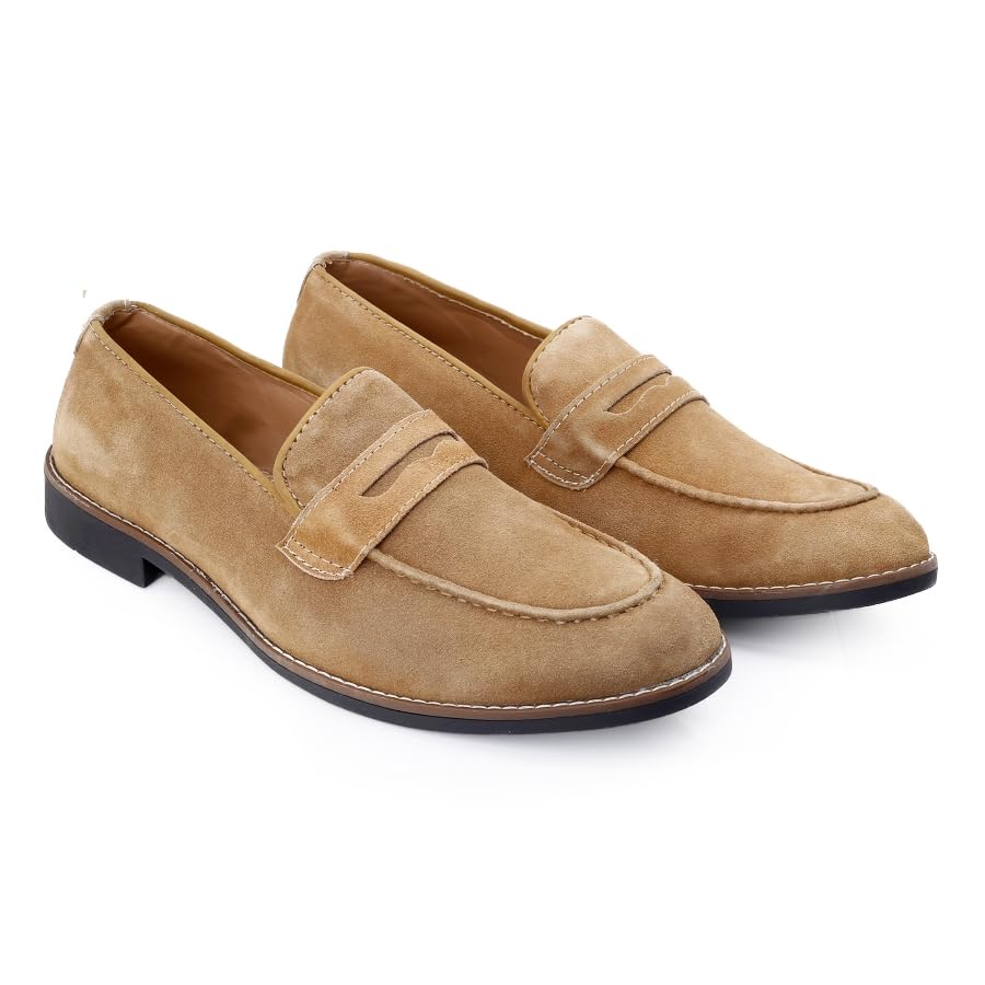 Image of WUGATTI Men's Suede Slip-On Comfortable & Office Wear Loafers