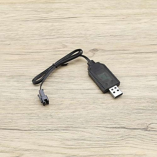 image for eMagTech 2Pcs SM-3P to USB Charging Cable LiPo Battery USB Charging Ca