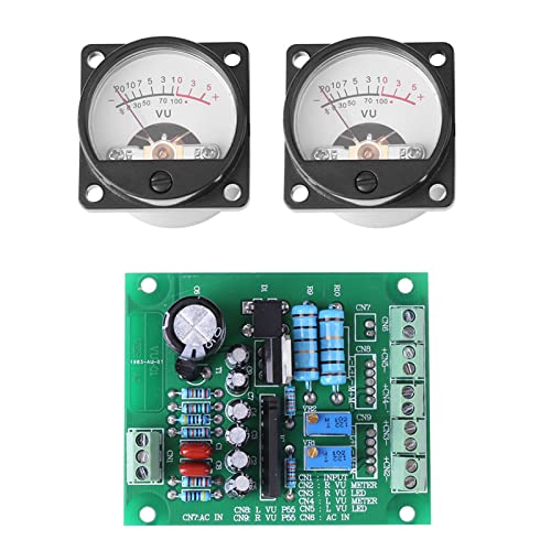 2X pcs VU Meter Warm Back Light Recording Audio Level Amp with Driver Board Audio Level Amp with Driver Board
