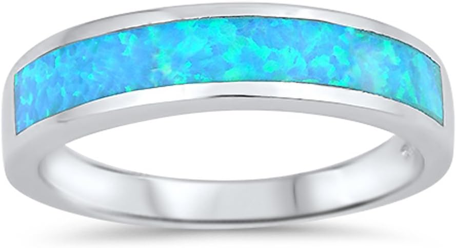 CHOOSE YOUR COLOR Sterling Silver Wedding Ring