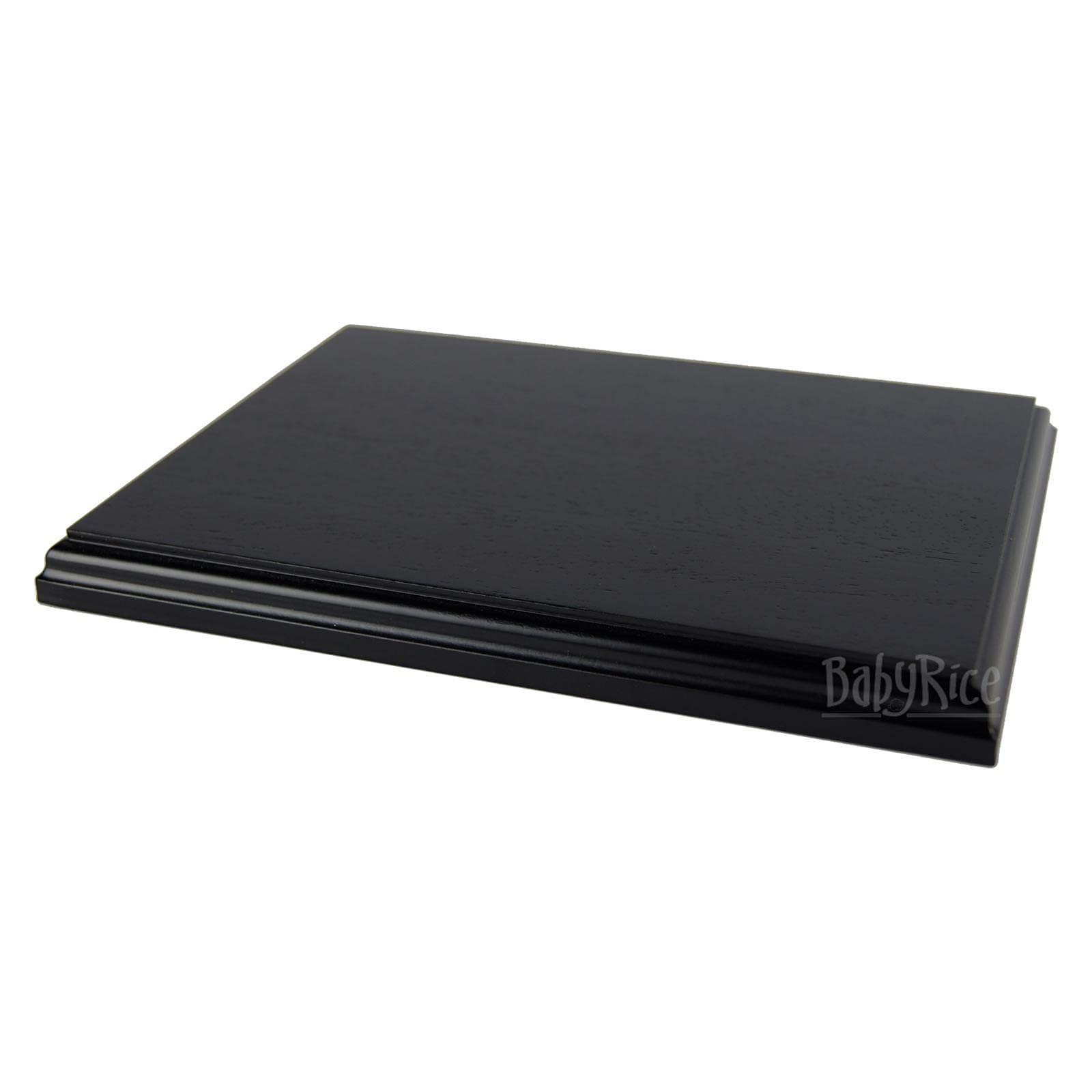 BabyRice Black Solid Plinth Display Stand Base 10x12 for Model, Trophy, Award, Cast, Sculpture Block