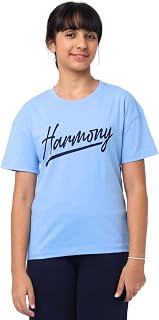 Nuego Ultra-Soft Cotton Printed Tops Tshirt for Girls Half Sleeve, Regular Fit Girl T-Shirt Top Round Neck Graphic Print C... Price In India