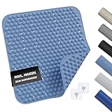 MP Living® Antirutschmatte Dusche – 53x53 cm Duschmatte aus TPE – 100 % BPA-frei, rutschfest & hygienisch – für Sensible Haut – inkl. 2 Haken – maschinenwaschbar & schimmelresistent