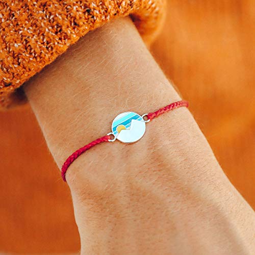 Pura Vida Silver Reversible Twin Peaks Bracelet - 100% Waterproof, Adjustable Band2