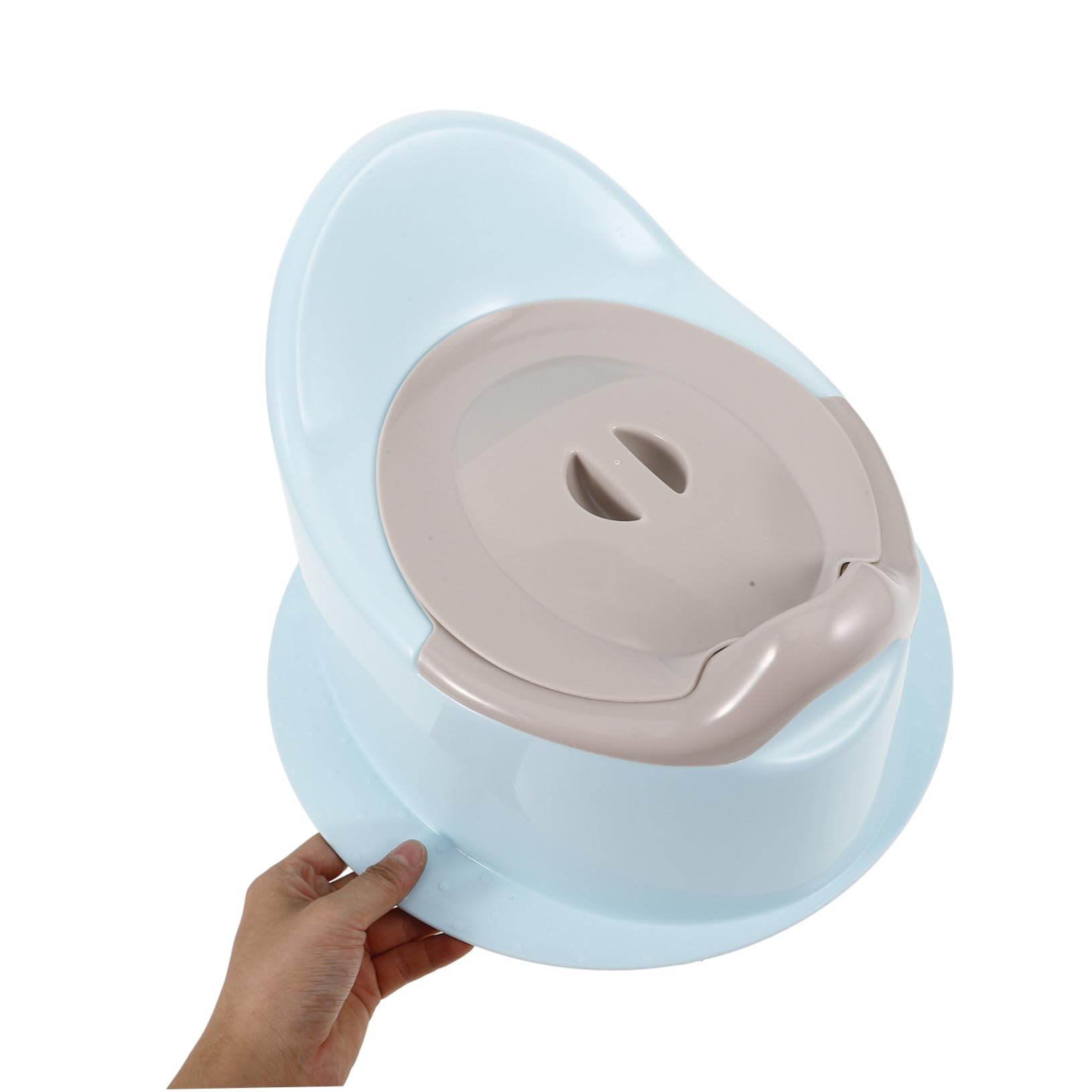 Toyvian Inodoro de Entrenamiento para Niños Pequeños Portátil de Plástico Estable y Cómodo para Viajes y Uso en Casa, Asiento Ligero y Antideslizante