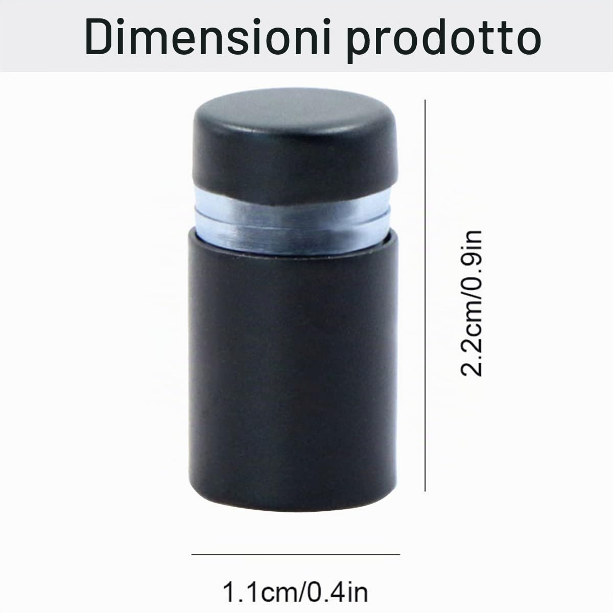 Distanziatore di Vetro a Vite Pubblicitario 12pcs - Distanziatore a Vite, Distanziatore per Cartelli, per Cartelli, distanziatore a Vite per Vetro