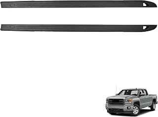 KMTOSA 2PCS Truck Bed Molding for 2014-2019 GMC Sierra 1500/2500HD/3500HD OE 22763059/22763058 Black