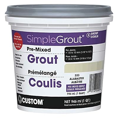 Premixed Sanded Grout - #333 Alabaster, 946 ml