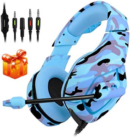 Gaming Headset PS4, Suitable for Xbox One, Nintendo Change, K1 Stereo Noise Cancelling Over Ear Headphones with Microphone,Quantity Management for PC, Cellphone, with Free Headphone Hook