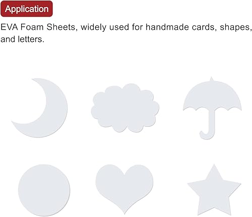 Miniatura 6 de uxcell Hojas de espuma EVA blancas de 59 pulgadas x 35 pulgadas, 0.079 in de grosor para manualidades