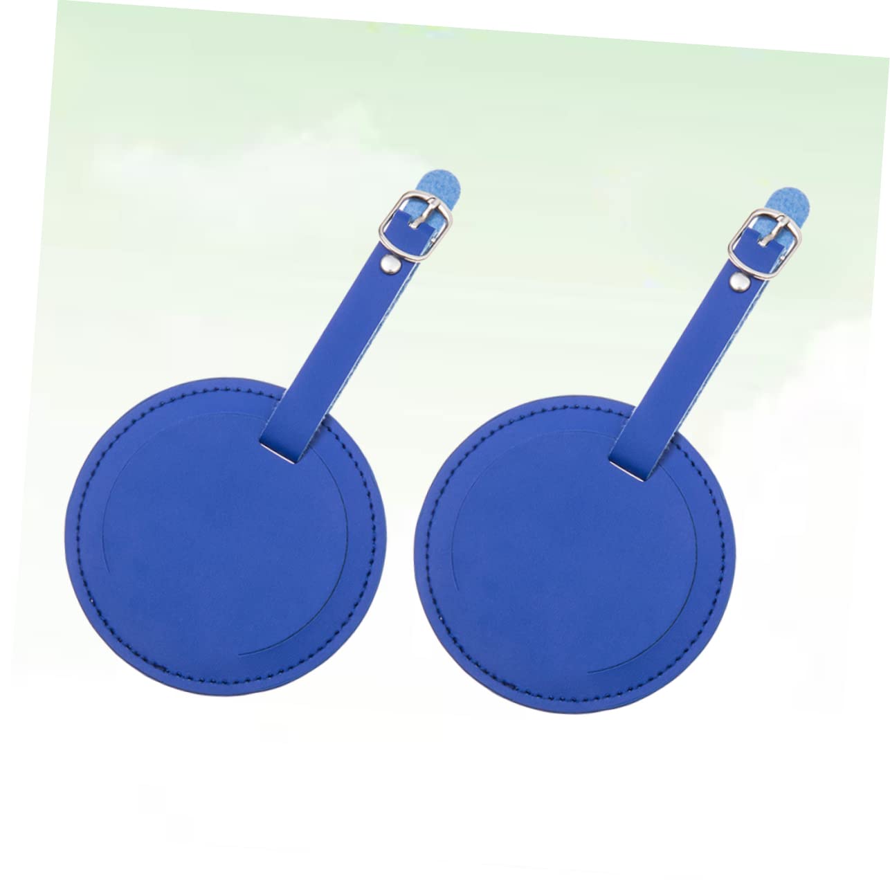 PACKOVE 10pezzi Etichette Id Pu Blu Per Valigie e Etichette Resistente Fibbia e Indirizzo Per Identificare Bagaglio