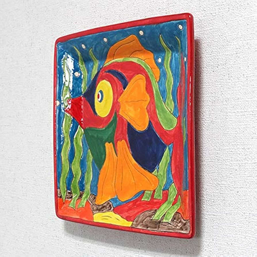 イタリア皿 オーバル皿 25cm マヨリカ焼き イタリア陶器 ひまわり 向日葵