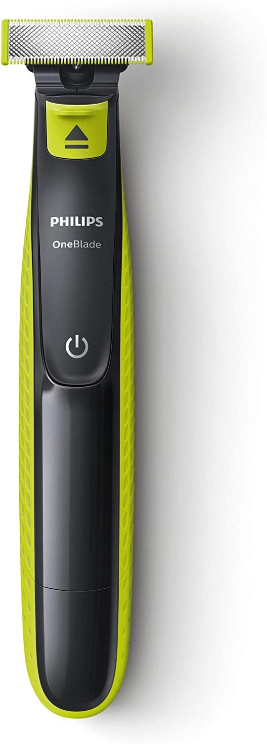 Philips OneBlade - Rasoio Elettrico Verde per Uomini con 3 Pettini e Tecnologia OneBlade, Testina Flessibile, Batteria Ni-MH Ricaricabile