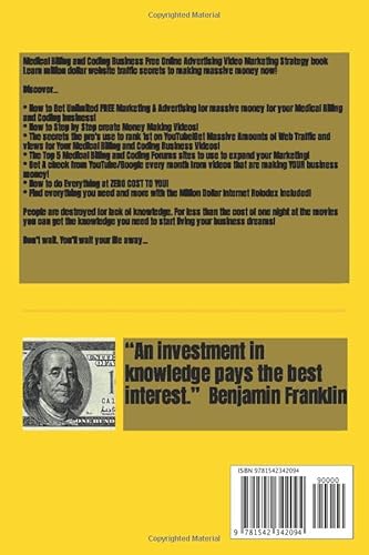 Medical Billing And Coding Business Free Online Advertising Video Marketing Strategy Book: Learn Million Dollar Website Traffic Secrets To Making Massive Money Now! #TOP1