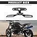Wevdn 1 PCS Motorcycle License Plate Bracket, Adjustable Motorbike Fold License Plate Tail Light Mount Holder, Universal License Plate Holder for Scooter ATV Dirt Bike, Car Accessories