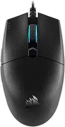 Corsair Mouse para jogos ultraleve KATAR PRO - mouse FPS/MOBA, formato simétrico, sensor óptico de 12.400 DPI, 6 botões programáveis, plug-and-play, retroiluminação RGB, para garras e pontas dos dedos