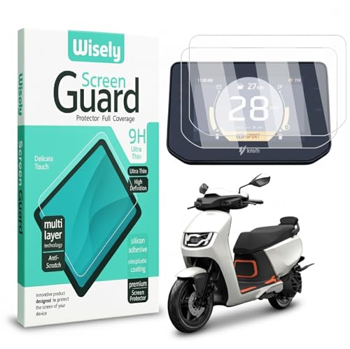 Image of Wisely Pack 2 - Screen Guard for Hero Vida VX2 Plus |2025+| Electric Scooter - TFT Display Digital Meter Protector - HD Clear, Full Cover - Easy Installation Kit - VidaVX2 EV Scooty Accessories