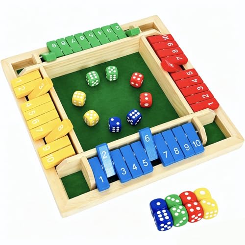 Shut The Box Juego de Dados para 4 Jugadores miniatura 1
