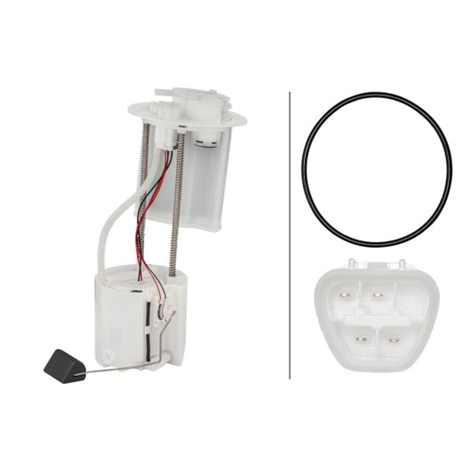HELLA 8TF 358 303-121 Imp. alimentazione carburante - 12V - elettrico - 4a... poli - con guarnizione