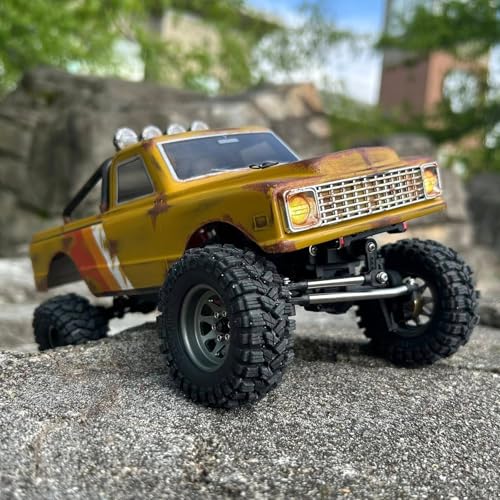 Image of furitek FX118 Fury Wagon Ultimate Upgrade Kit Scale 1 /18 RC Crawler RTR - Remote Control Car, RC Crawlers with High-End Upgrades Ready to Install for Adults (Yellow (TT-0022-1))