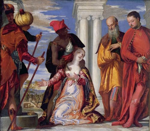 Lienzo El Martirio de Santa Giustina decoracion pared salon refinado 60x90