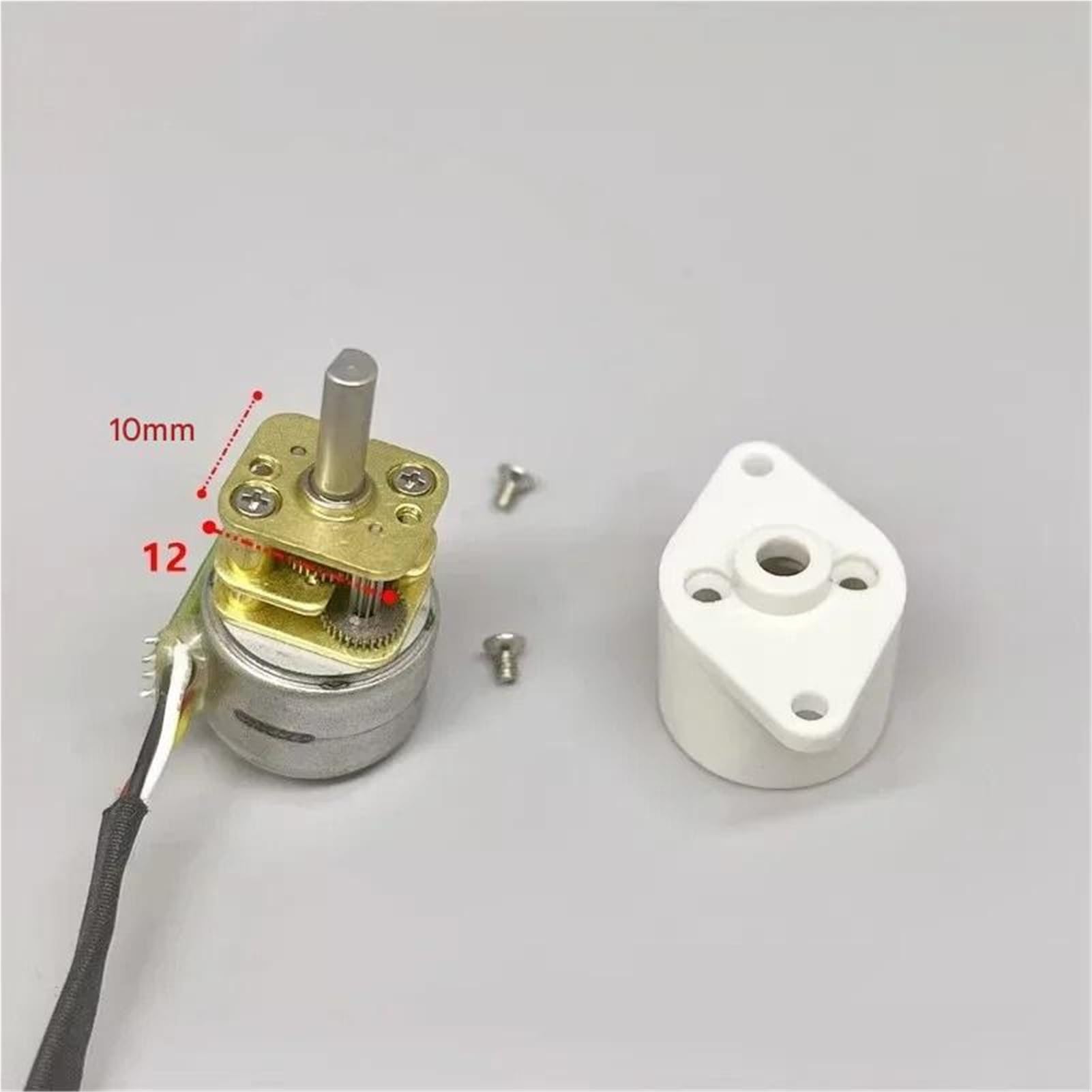 3/5/10 pezzi Motore passo-passo con ingranaggi DC 5V 15mm 2 fasi 4 fili Mini riduttore completamente in metallo Parte di riparazione(10pcs)