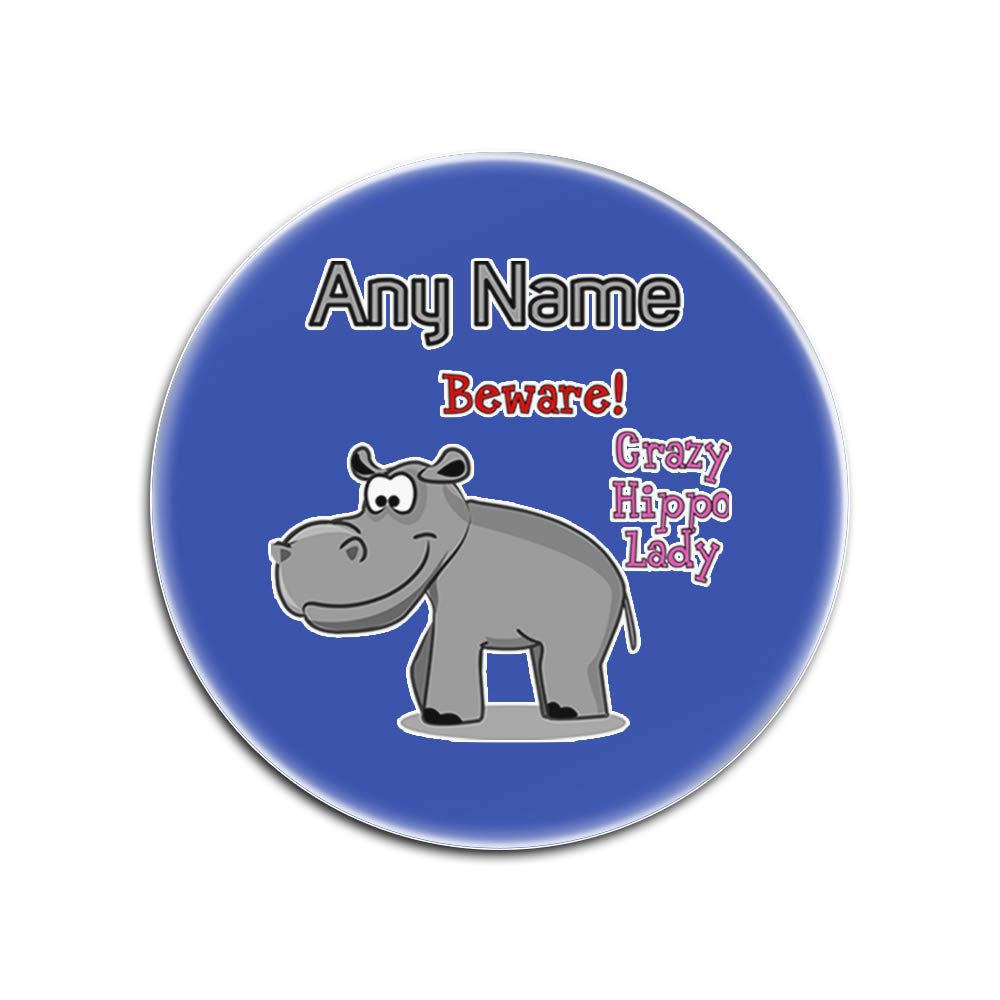 Dessous-de-verre hippopotame blanc cadeau idéal table bleu