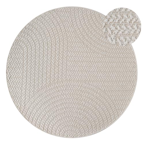Paco Home Outdoor Teppich Wetterfest, moderner Jute-Look in natürlicher Sisal Optik, Robust, ideal für Terrasse Wohnzimmer & Küche… – Ansicht 5
