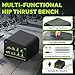 HANDBODE Hip Thrust Bench, Multi-Functional Slip-Free Hip Thrust Machine for Glute Bridge, Box Jump, Push-Ups, Squat, Ab Exercise, Suitable for Home & Gym, Includes Olympic Bars 4.9ft