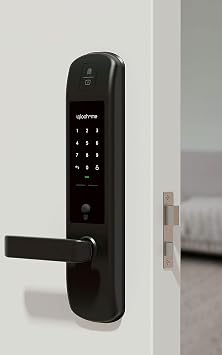 Igloohome Keyless Entry Smart Mortise 2 Plus - Instant Remote Access via Bluetooth/Code/App/Key and Finger Print, No WiFi Required (Check The Door Compatibility Before You Buy).