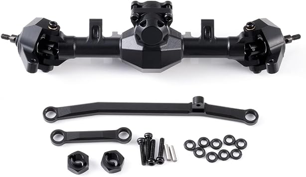 4 mm Extended Front Axle for SCX24 1/24 | Extended Front Axle, CNC Aluminum, SCX24, 1/24 Crawler