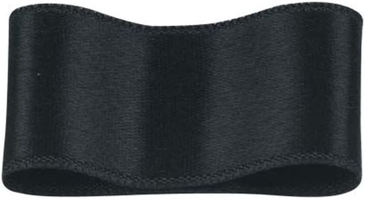 RibbonBon シルクダブルサテンリボン #123 ダークミッドナイトブルー 36mm幅 巻(30m) 9サイズ50色展開